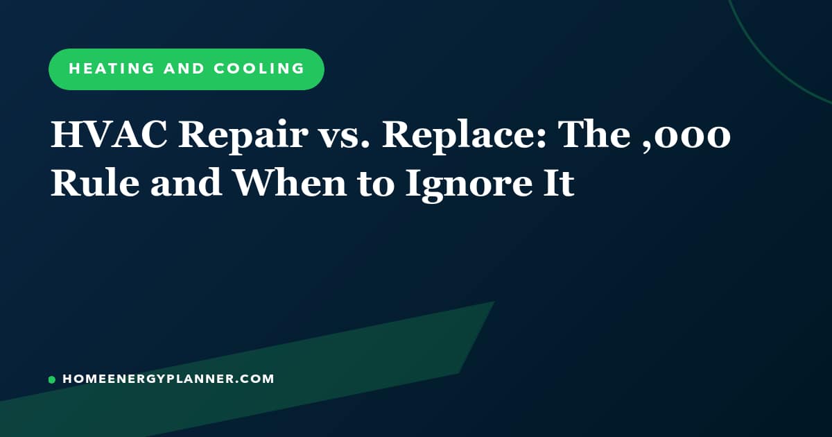 Featured image for: HVAC Repair vs. Replace: The $5,000 Rule and When to Ignore It